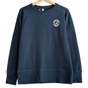 🍒 ADIDAS x Alberta Hockey NEW Pullover Sweatshirt Long Sleeve Top Blue Sz S